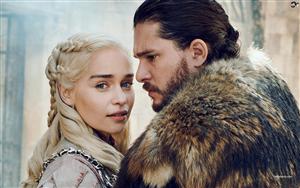 Emilia Clarke and Kit Harington in Game of Thrones (Final Season)